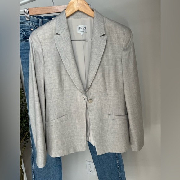 ARMANI COLLEZIONI Cashemere and Silk Blazer - Picture 3 of 9